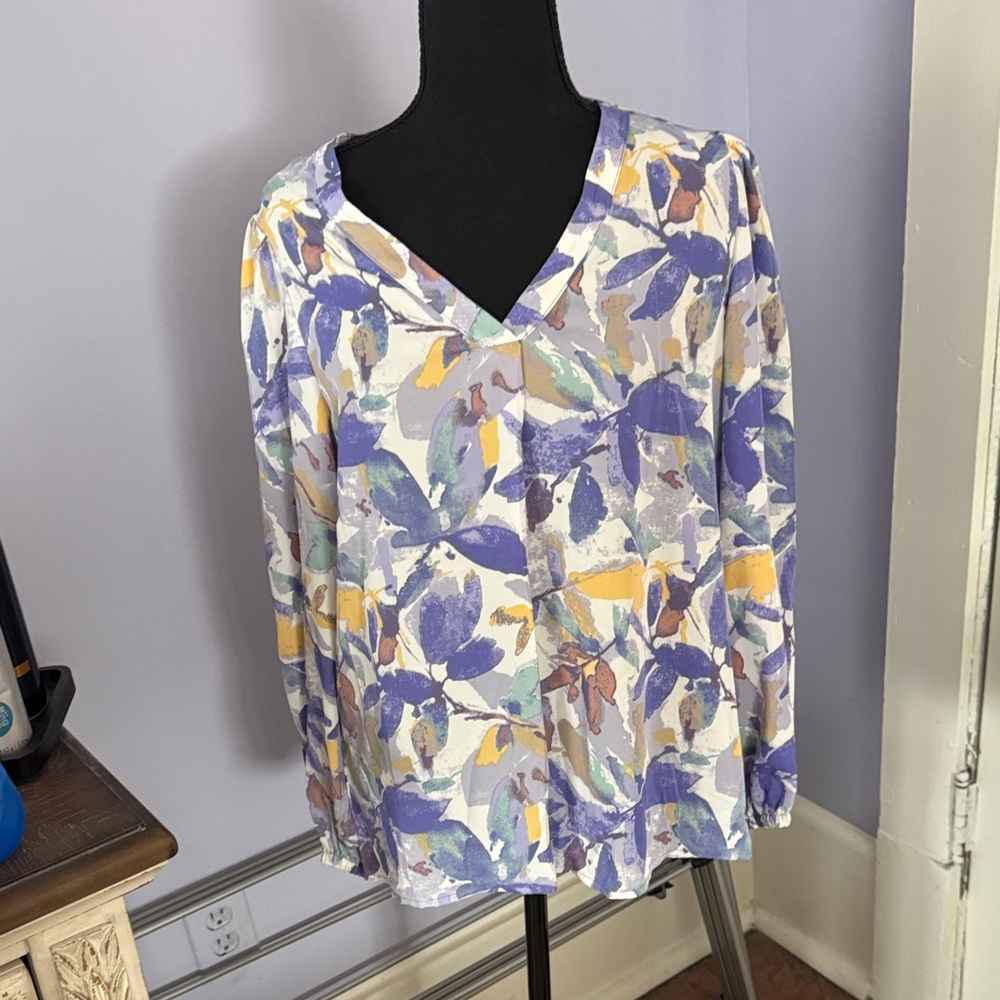 Kori Multicolor Abstract Print Blouse